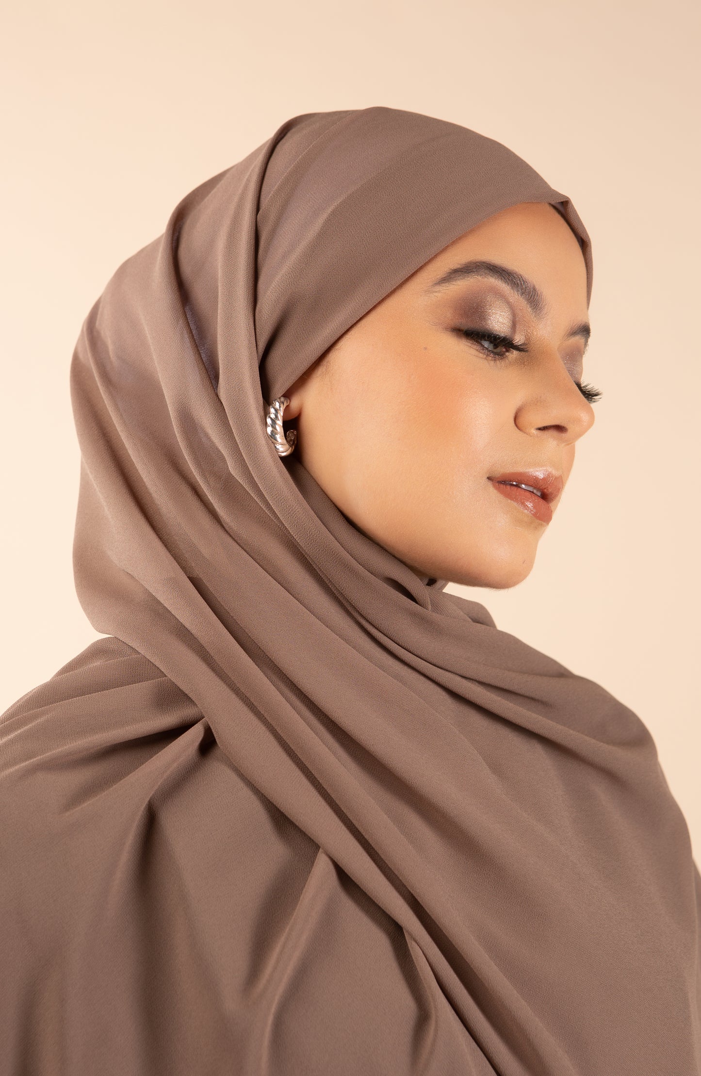 Chiffon Airy Hijab - Mocha