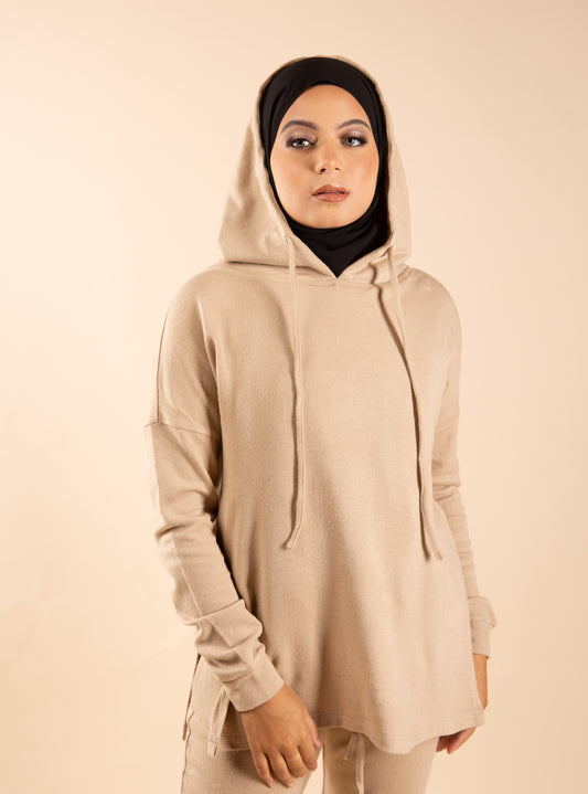 Aliana Knitted Matching set - Sandy beige