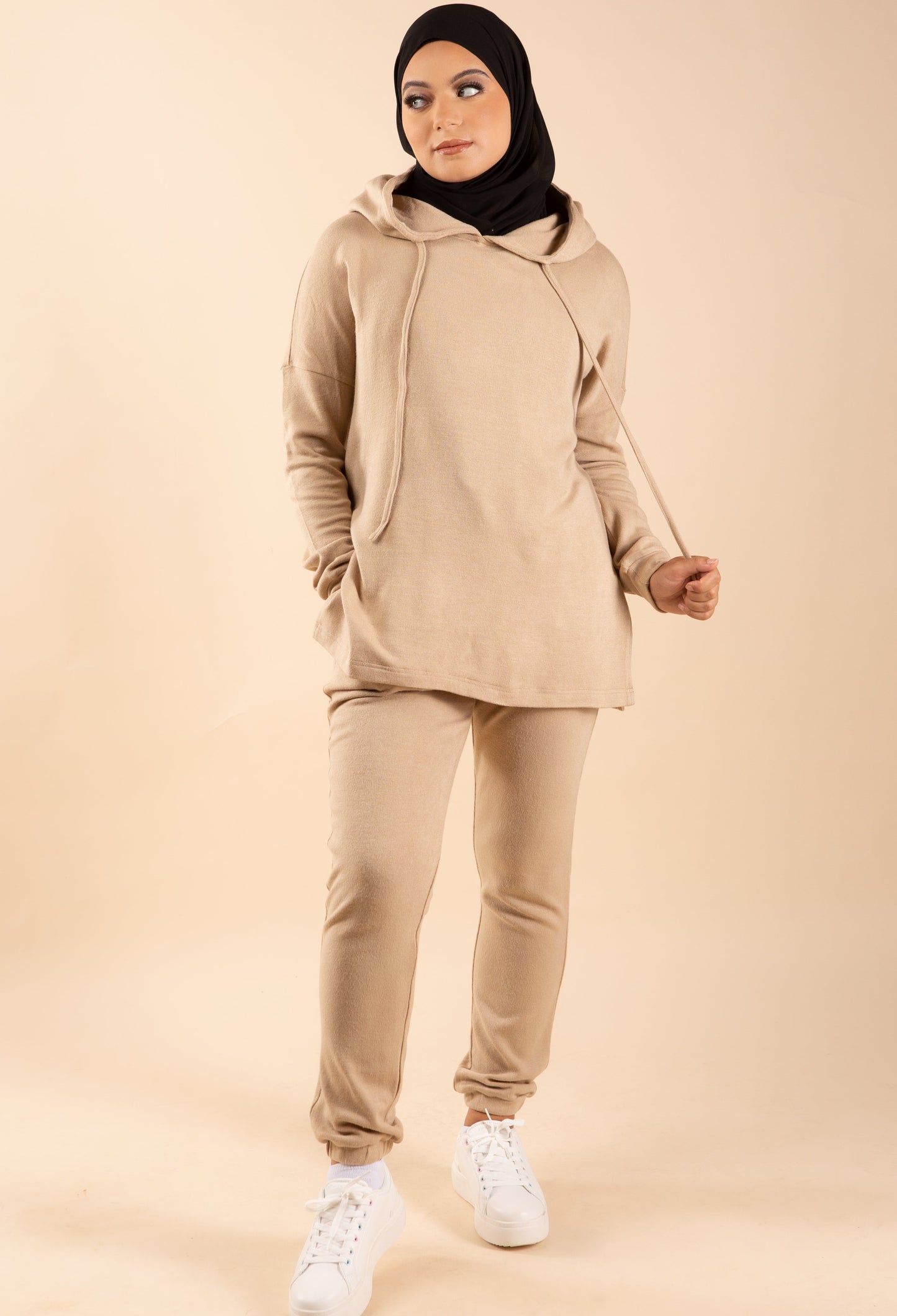 Aliana Knitted Matching set - Sandy beige