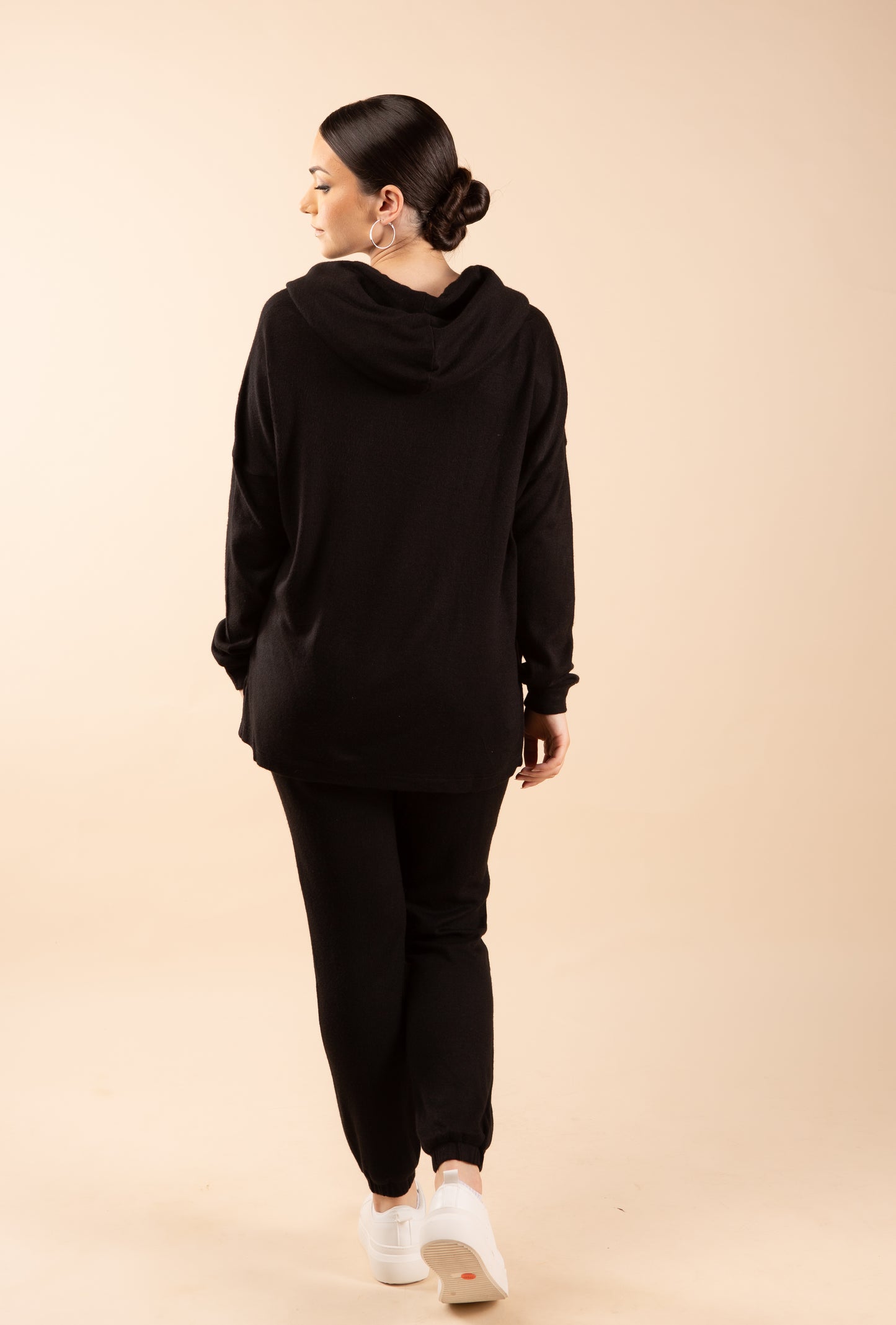 Aliana Knitted Matching set - Raven Black