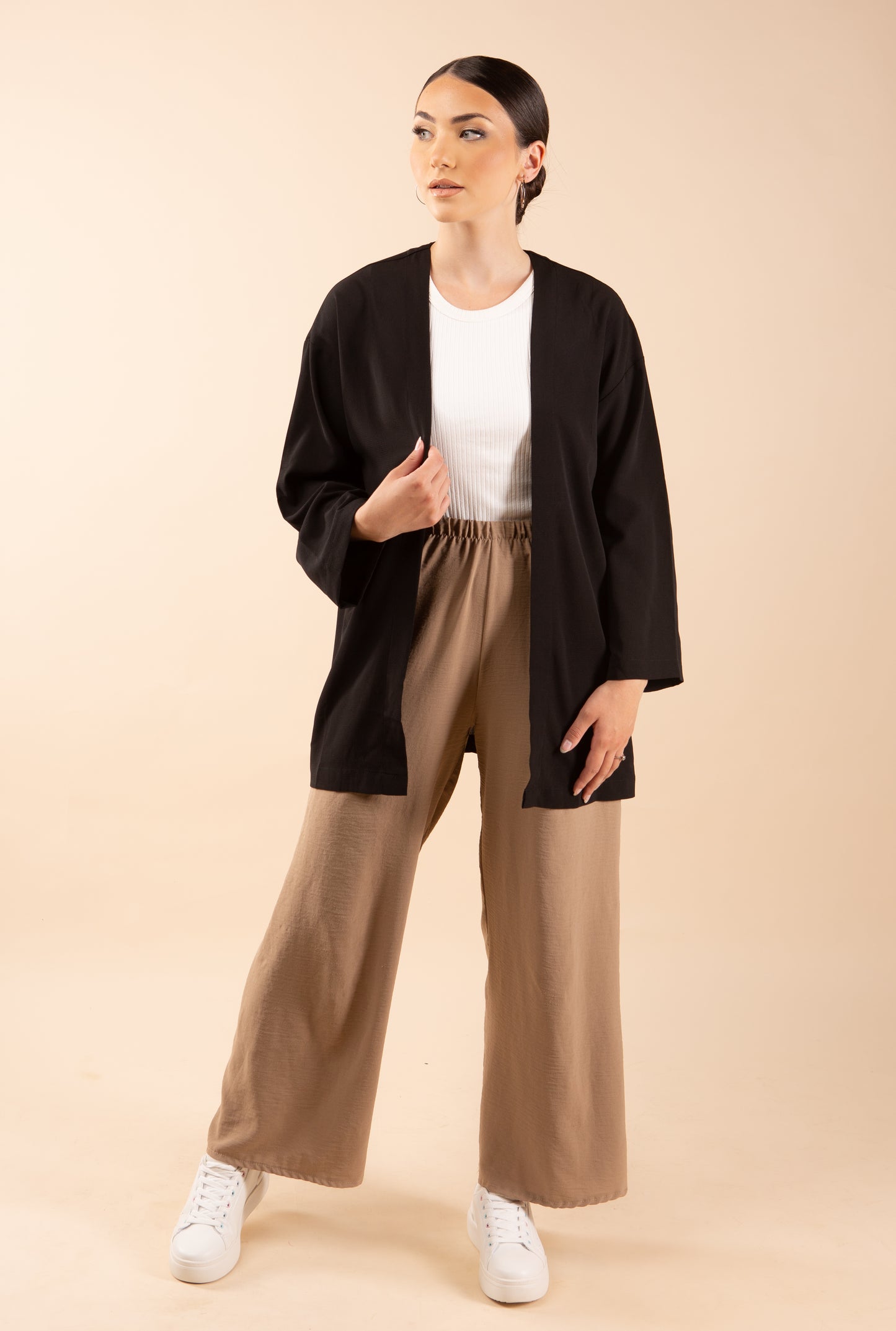 Himari Light Kimono - Night Black