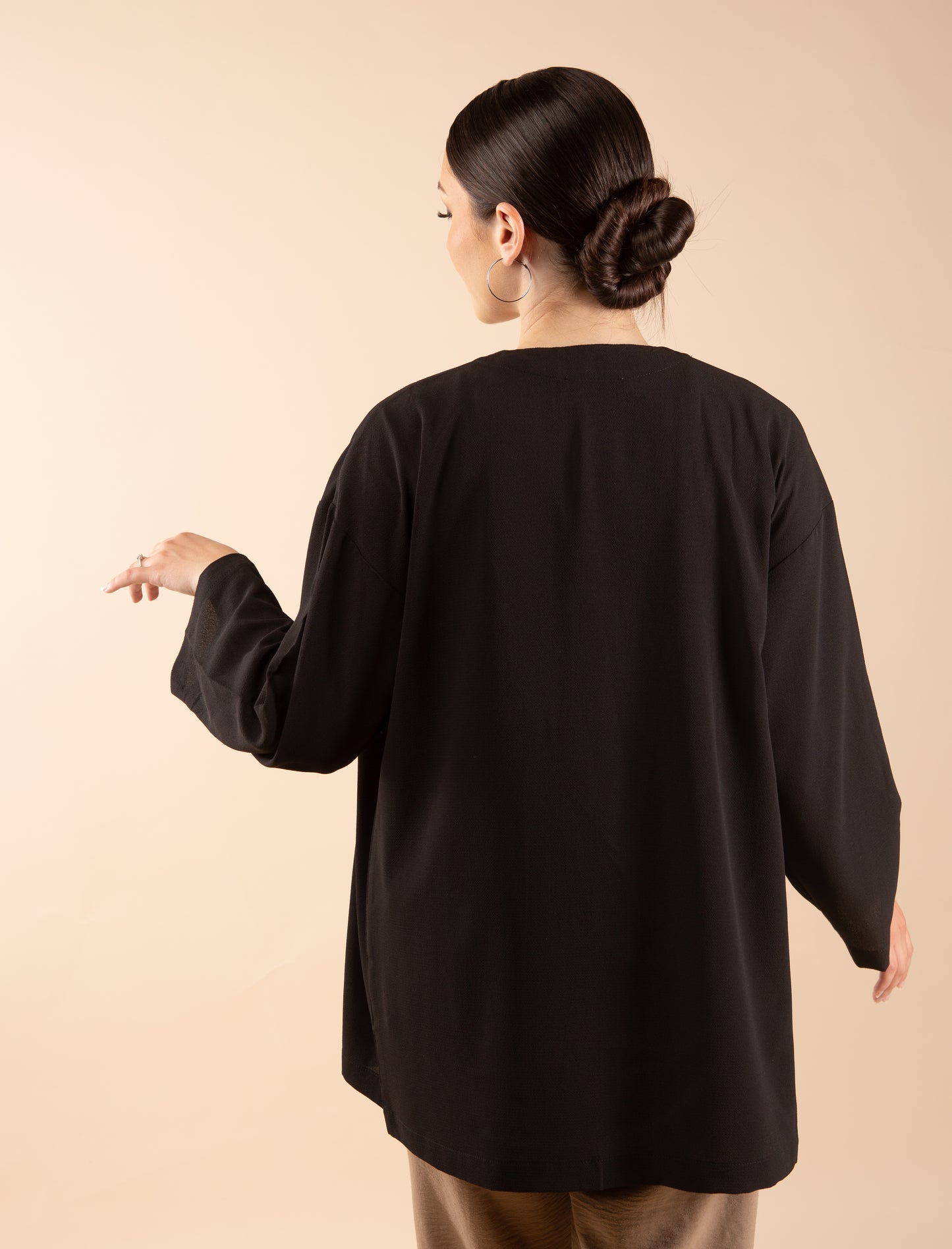 Himari Light Kimono - Night Black