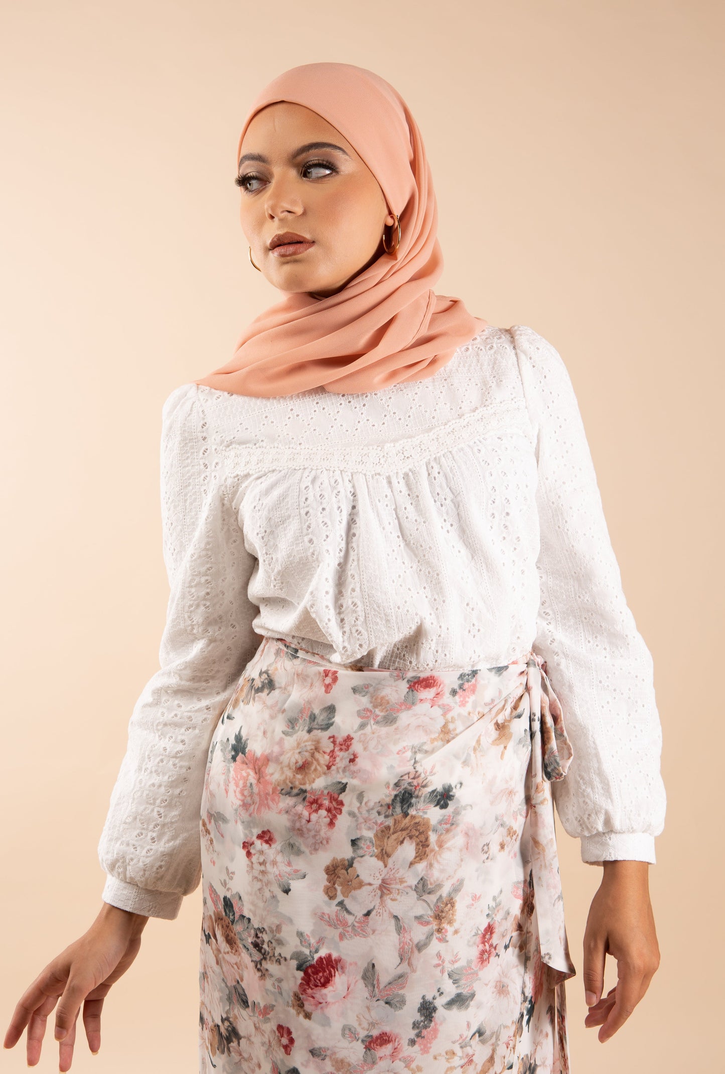 Liliy Chiffon Maxi Skirt - Floral