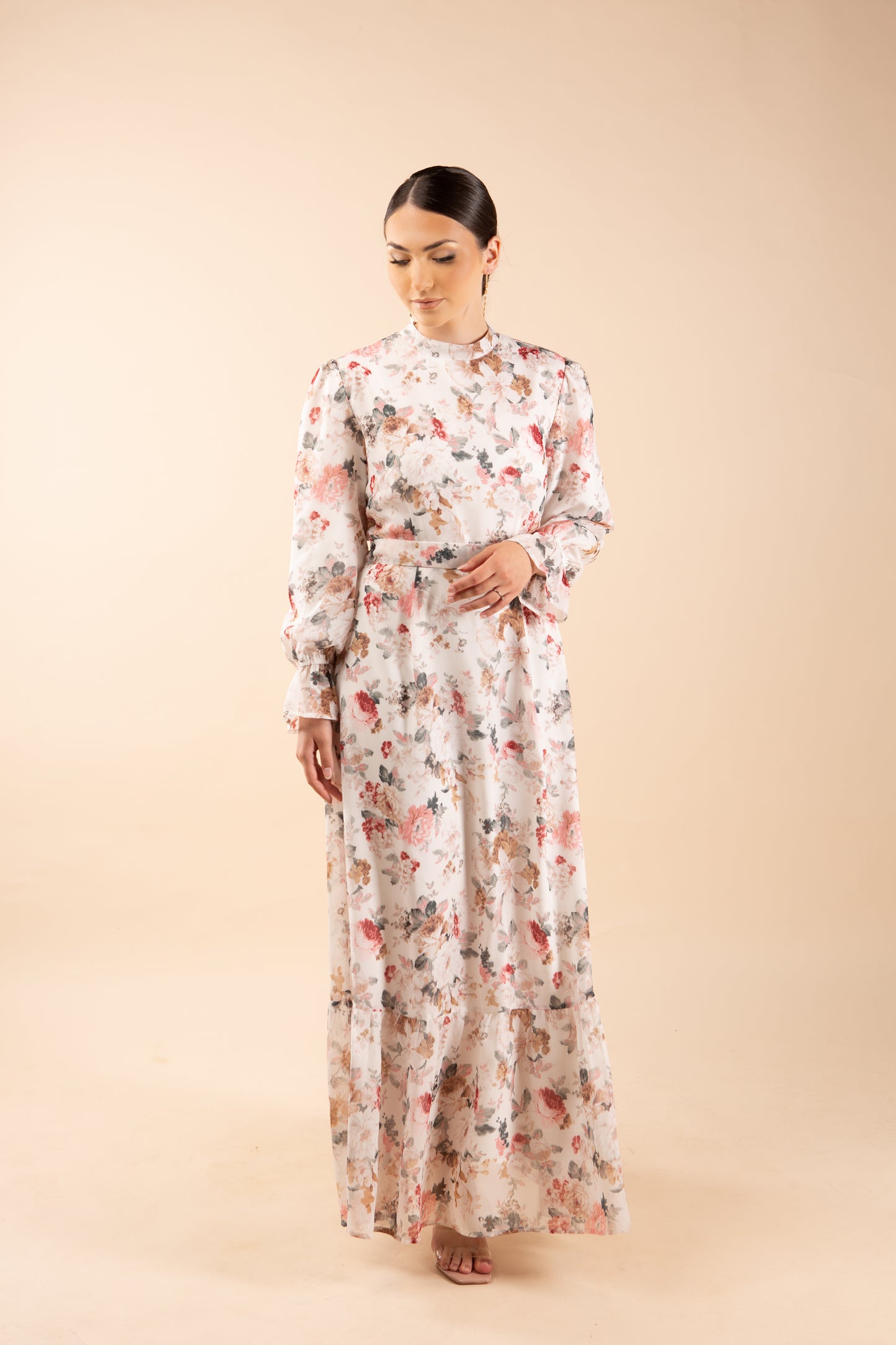Liliy Chiffon Maxi Dress - Floral