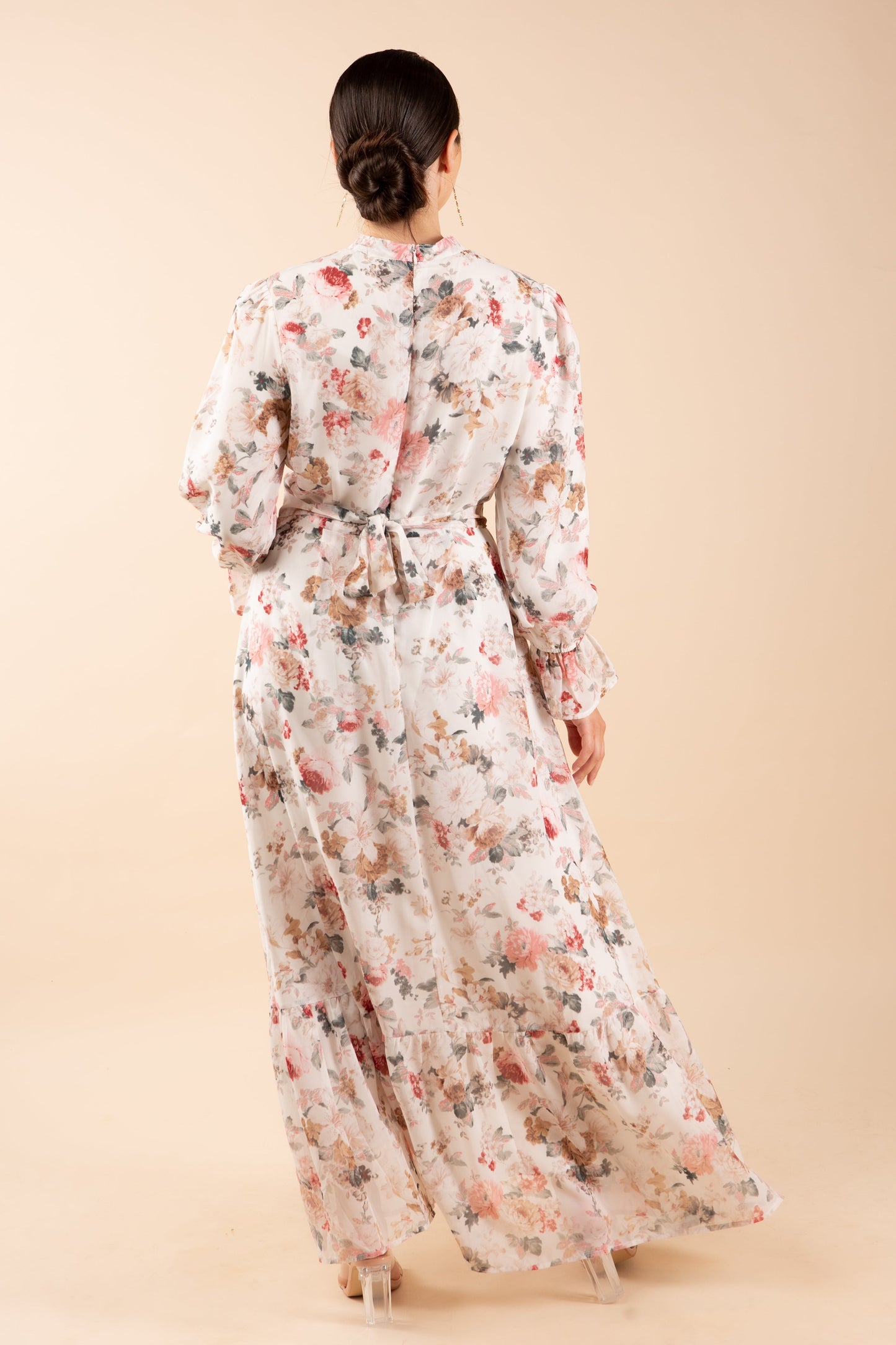 Liliy Chiffon Maxi Dress - Floral