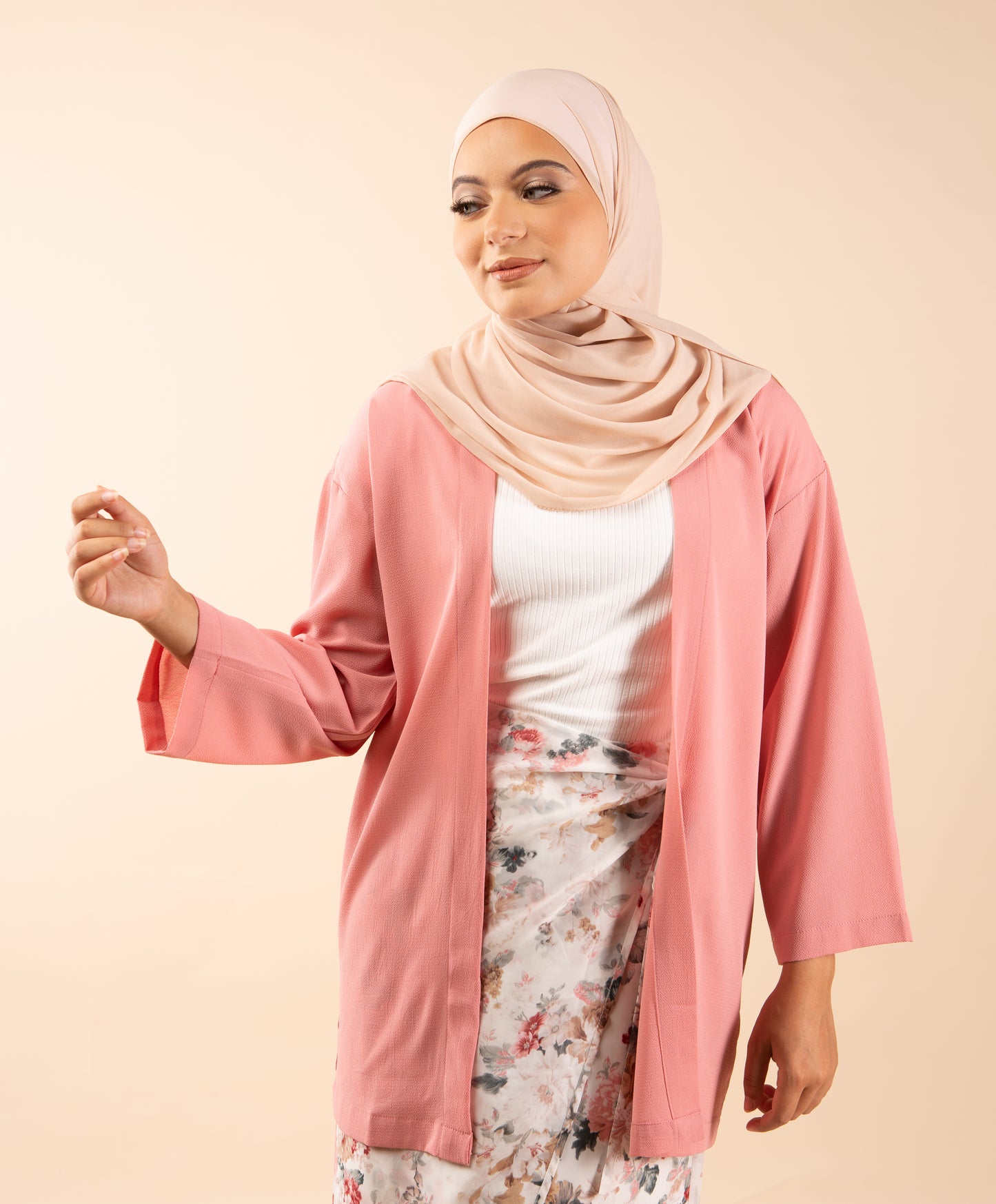 Himari Light Kimono - Blush Rose