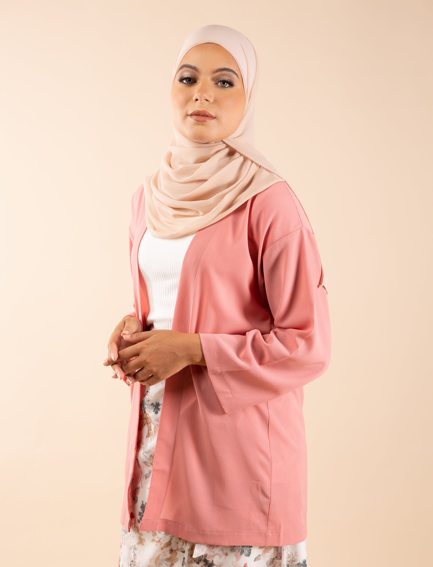 Himari Light Kimono - Blush Rose