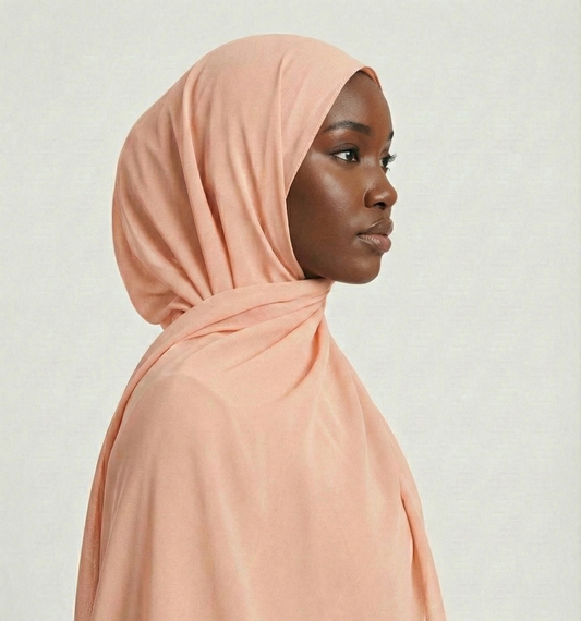 Hijab en mousseline - NY rose