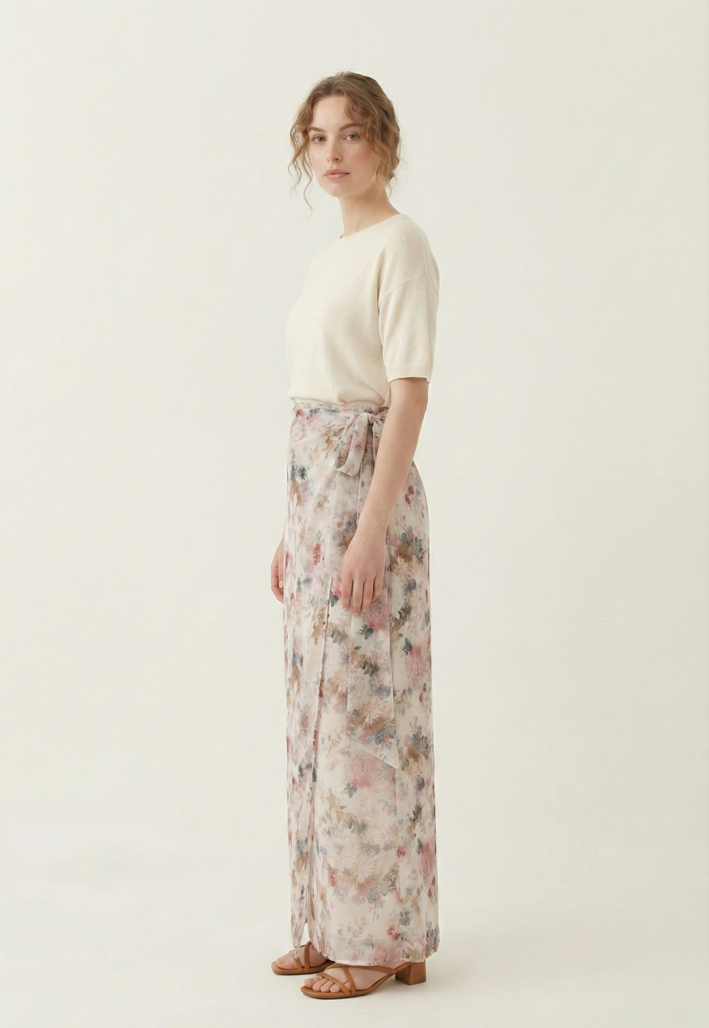 Lily Jupe longue en mousseline - Floral