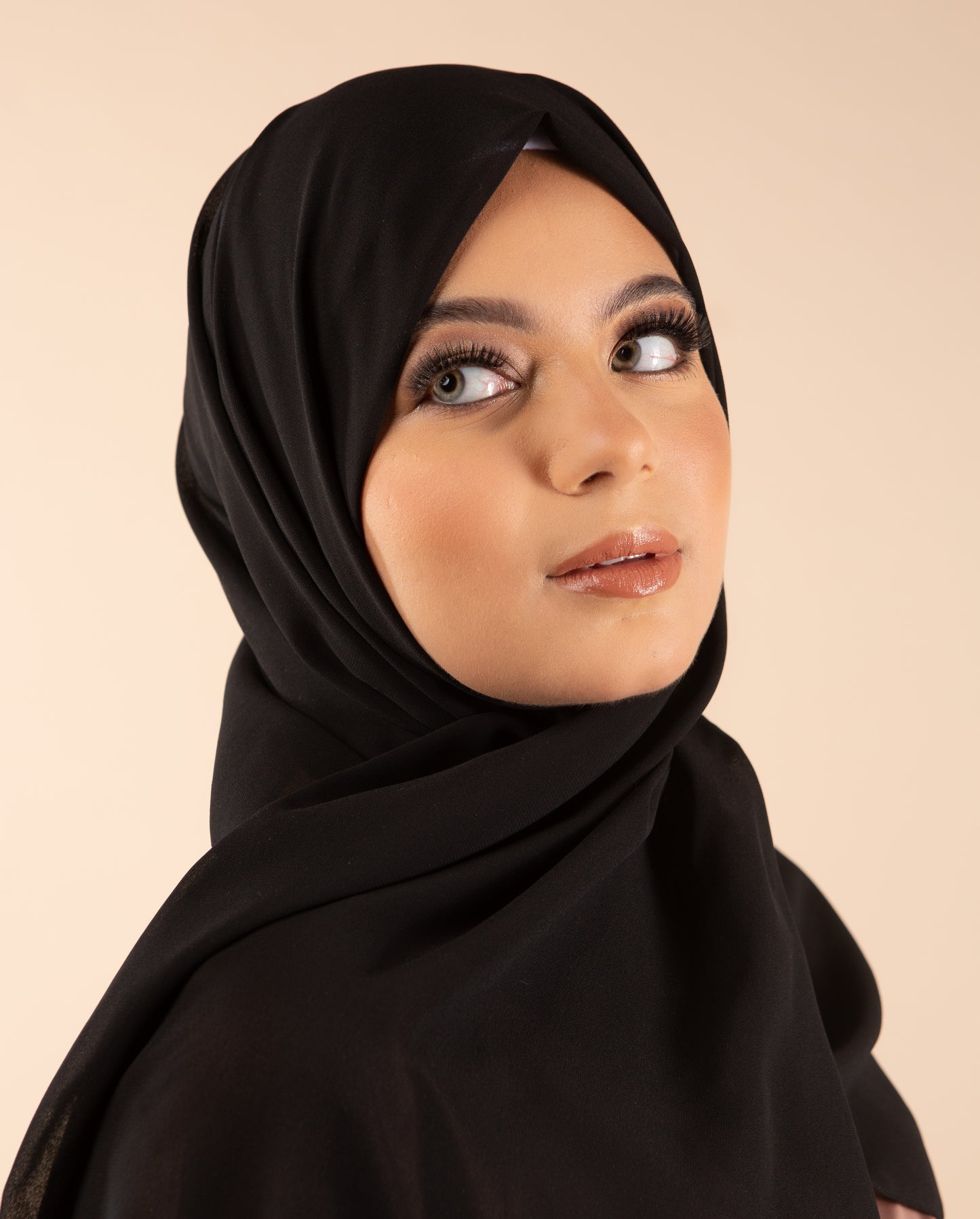 Hijab en mousseline - Midnight Black