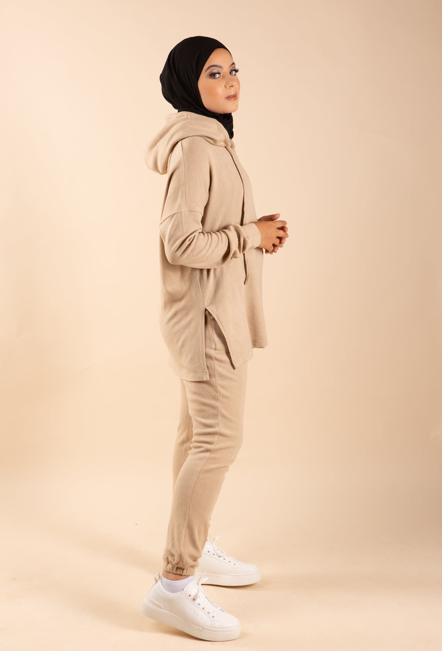 Aliana Knitted Matching set - Sandy beige