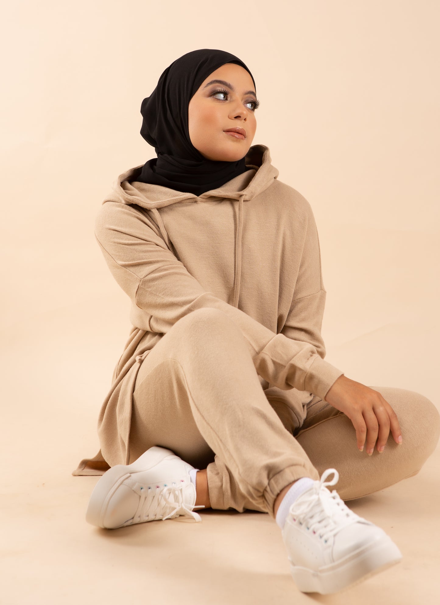 Aliana Knitted Matching set - Sandy beige