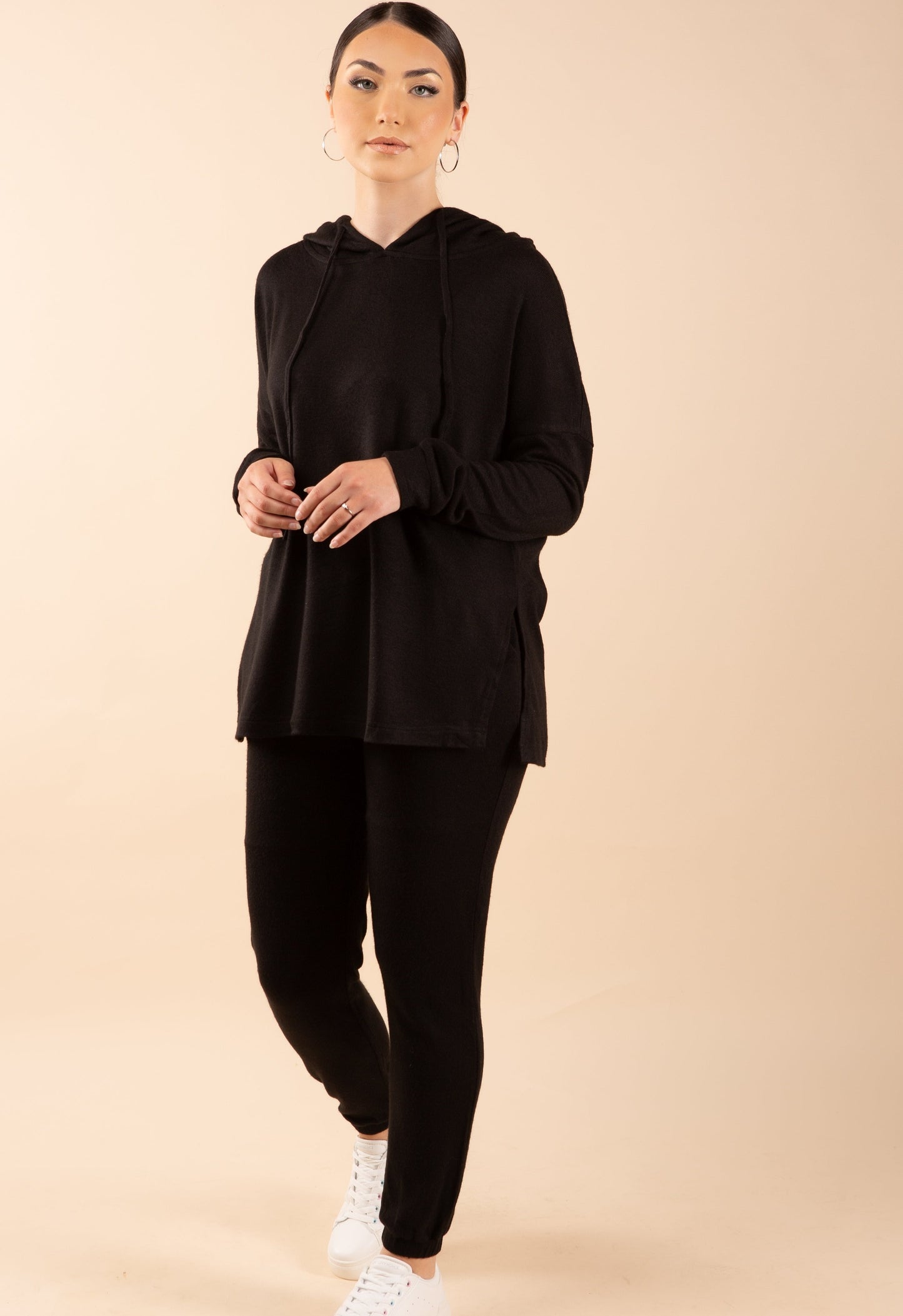 Aliana Knitted Matching set - Raven Black