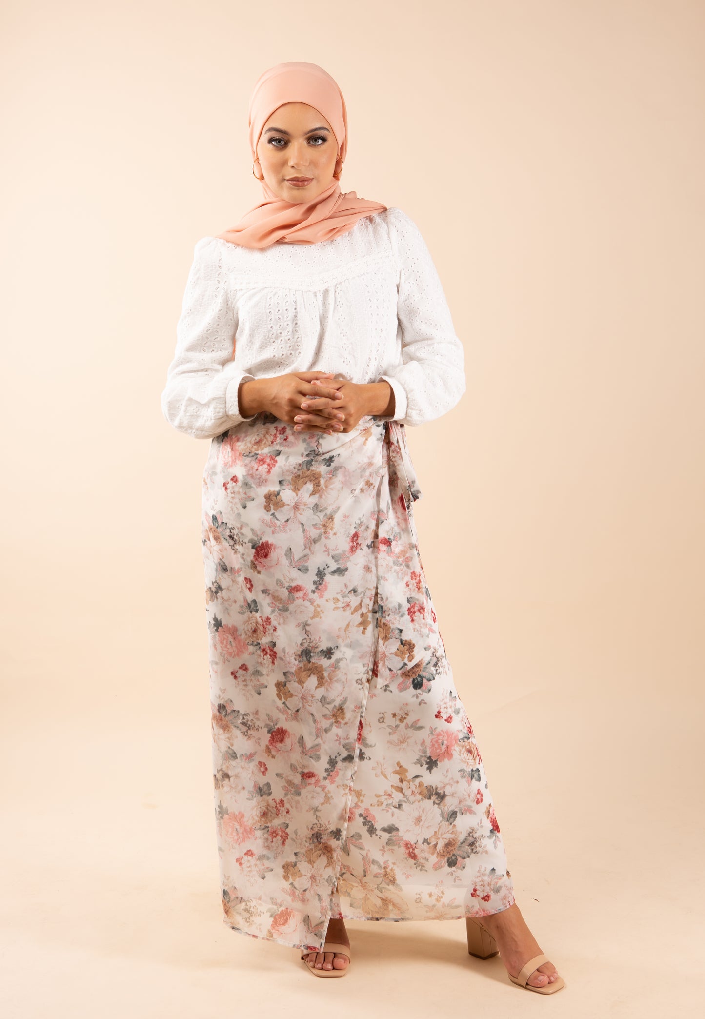 Liliy Chiffon Maxi Skirt - Floral