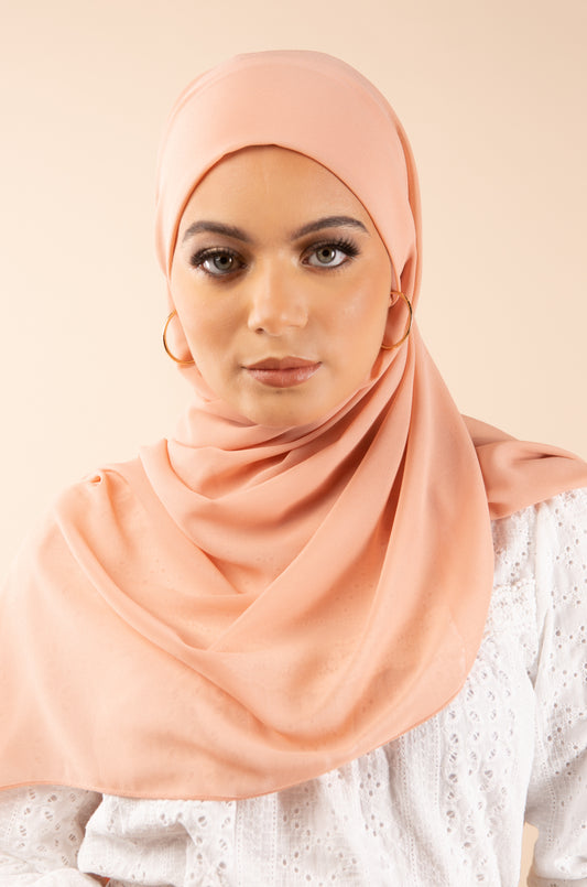 Chiffon Airy Hijab - NY Pink